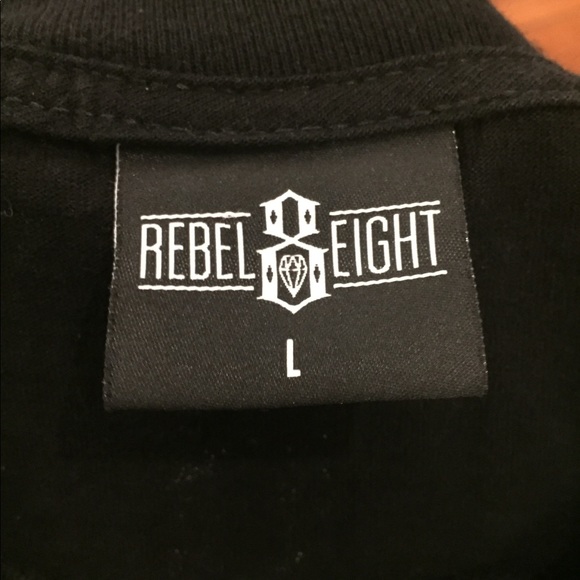 REBEL8 X Mike Giant, White Flag Men's T-shirt - Picture 4 of 6